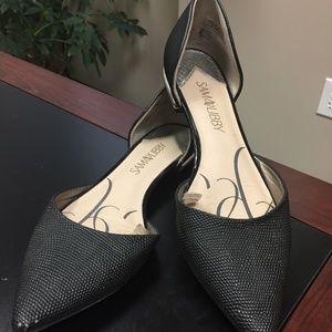 SAM AND LIBBY D'ORSAY POINTY TOE FLATS Size 7